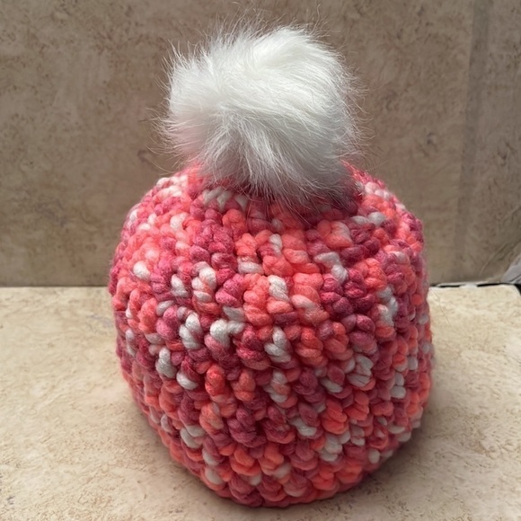 Handmade Crochet Eco Tie Dye Hat Recycled Acrylic - Picture 5 of 6